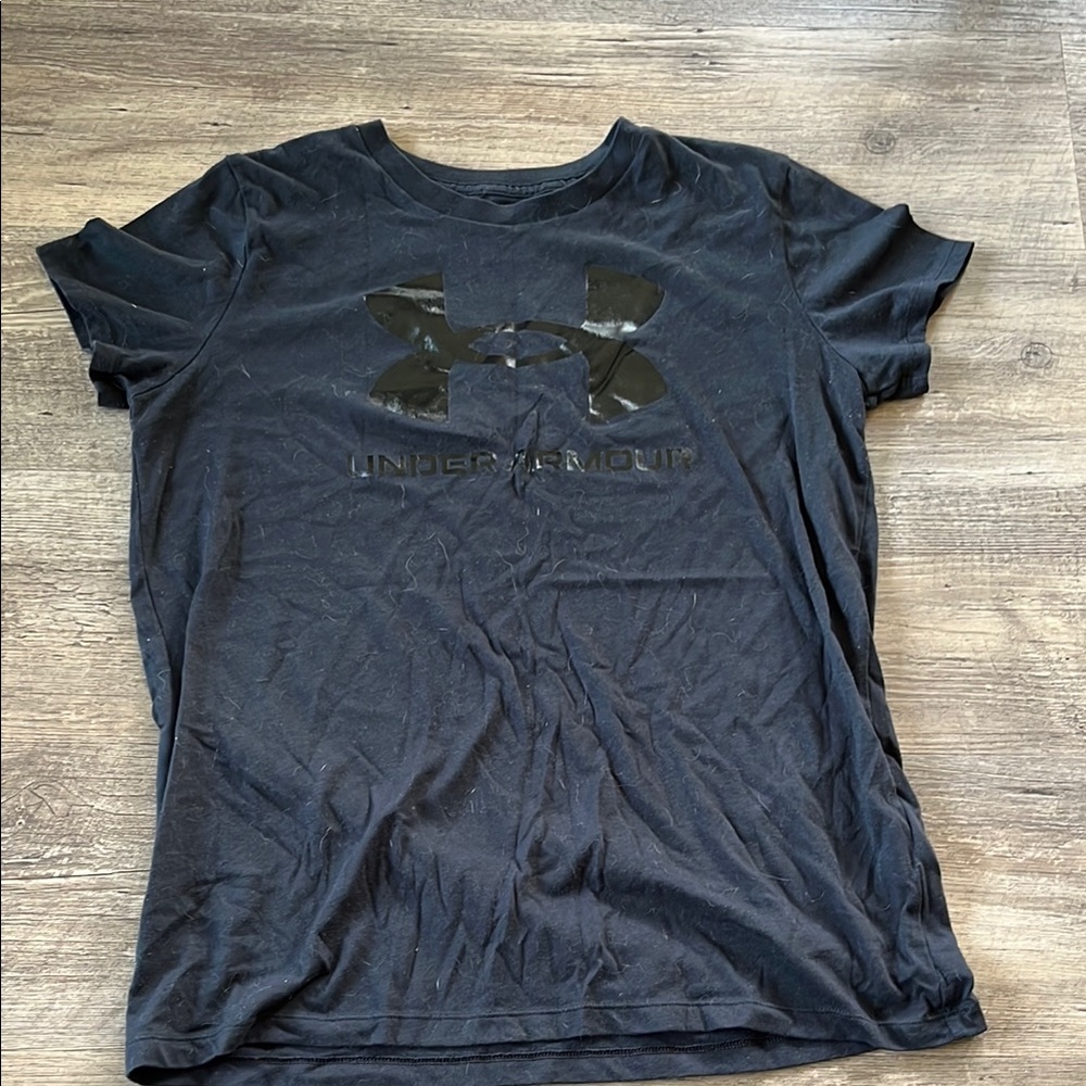 Under Armour Charcoal Tee with Logo